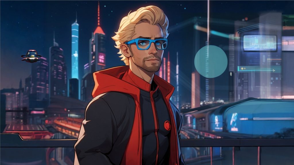Στο πολυσύμπαν των δυνατοτήτων An Ai Rendering Of Person Wearing Xr Glasses In A Futuristic City.jpg