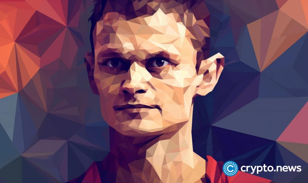 Τα Vitalik Buterin NFT πυροδοτούν αύξηση των τελών αερίου Ethereum Crypto News Vitalik Buterin Front Side Portrait Ethereum Background Day Light Low Poly Sty V5.1.jpg