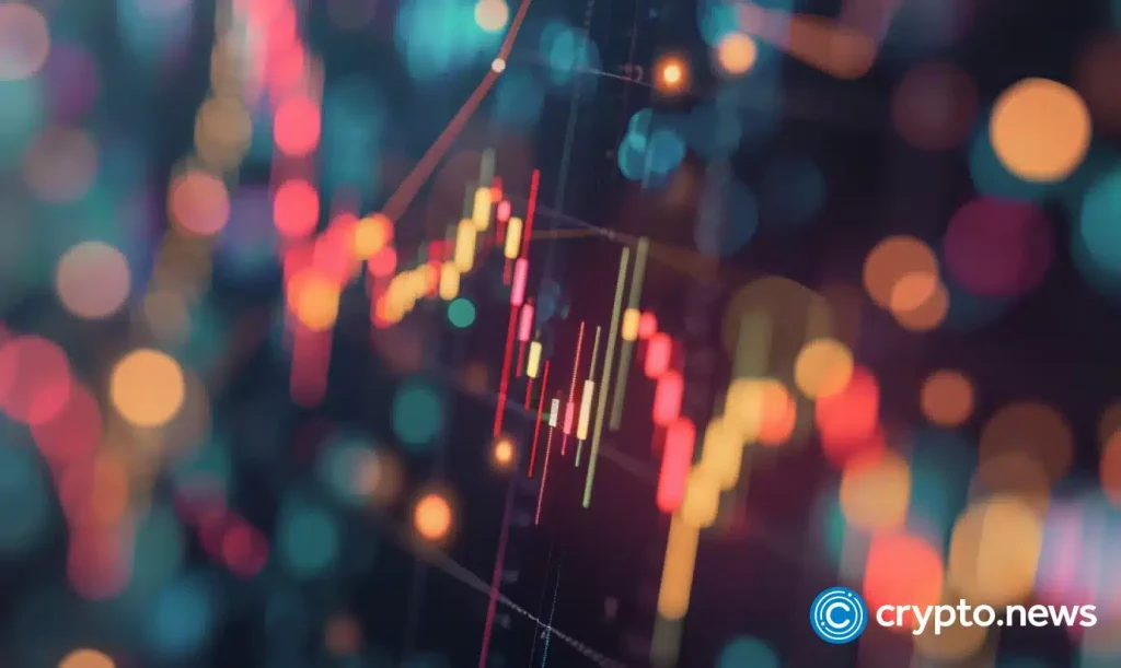 Crypto News Trading Chart Front Side View Exchange Building Background Bright Neon Colors Option06.webp.webp