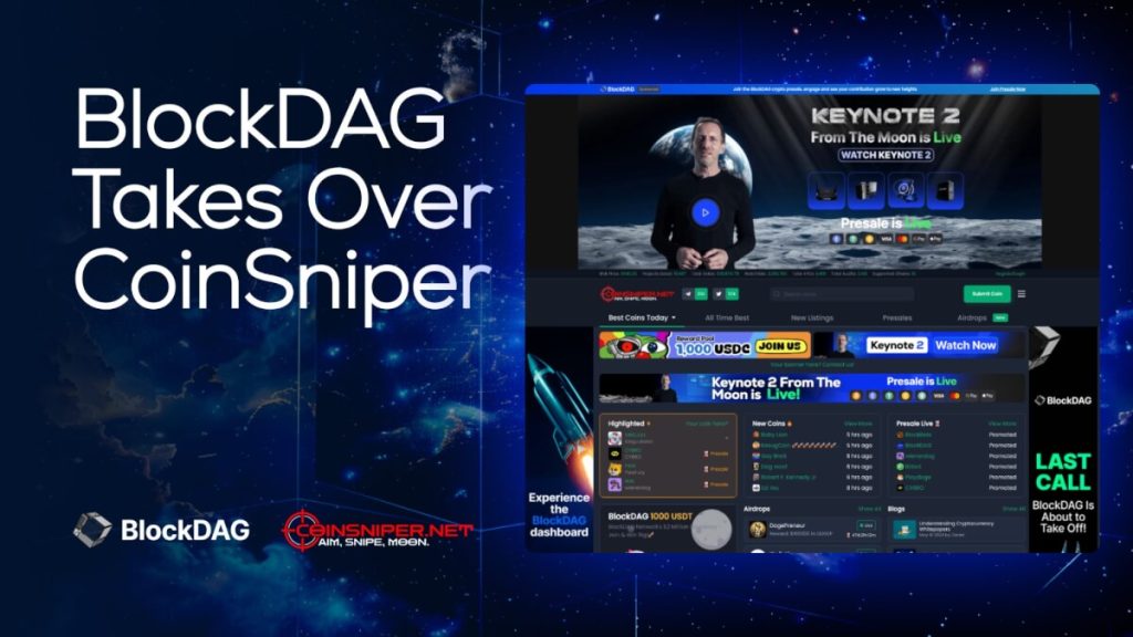 Το BlockDAG κατακτά την κορυφαία θέση στα CoinSnipers, ξεπερνώντας το NOT & το Aave Blockchain Blockdag Takes Over Coinsniper 1.jpg